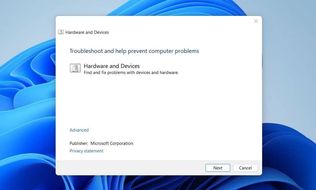 phim-tab-khong-hoat-dong-tren-windows-3 Chạy trình khắc phục sự cố phần cứng và thiết bị