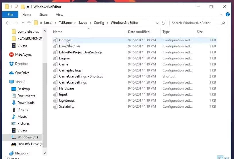 pubg-battlegrounds-khong-luu-cai-dat-2 File ini GameUserSettings