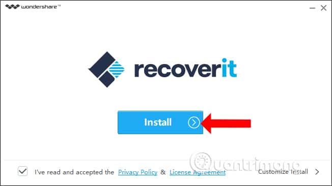 Nhấn nút Install