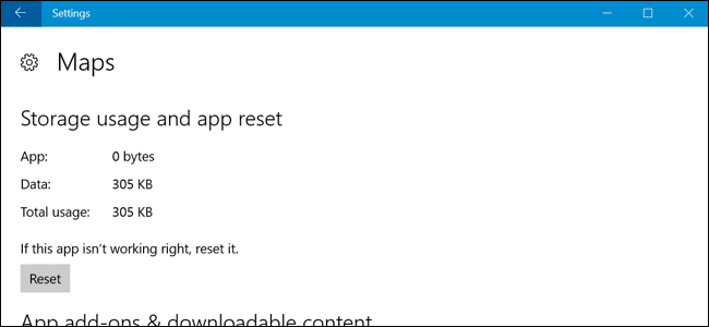 reset