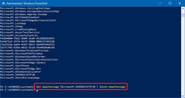 reset-chuomg-trinh-2 PowerShell reset Cortana