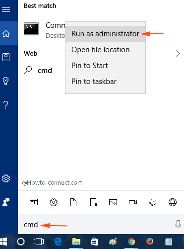 kích chuột phải vào Command Prompt chọn Run as administrator