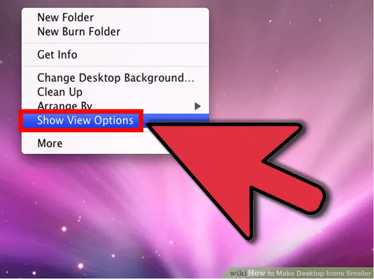 chọn Show View Options