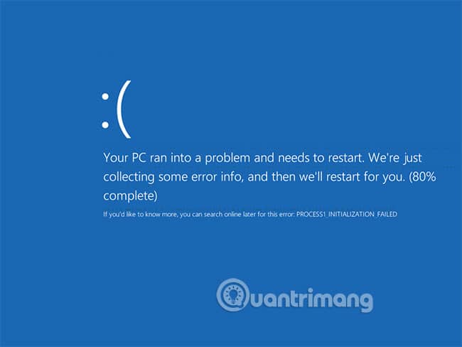 Màn hình lỗi xuất hiện trên Windows 8, Windows 8.1 và Windows 10