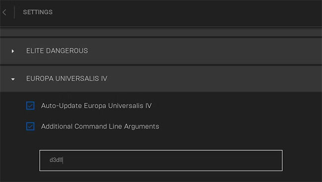 sua-loi-0x887a0006-dxgi-error-device-hung-10 Chọn hộp Additional Command Line Arguments