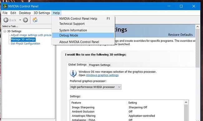 sua-loi-0x887a0006-dxgi-error-device-hung-2 Tùy chọn Debug Mode
