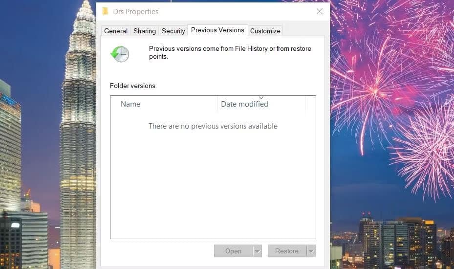 sua-loi-access-denied-nvidia-control-panel-8 Tab Previous Versions