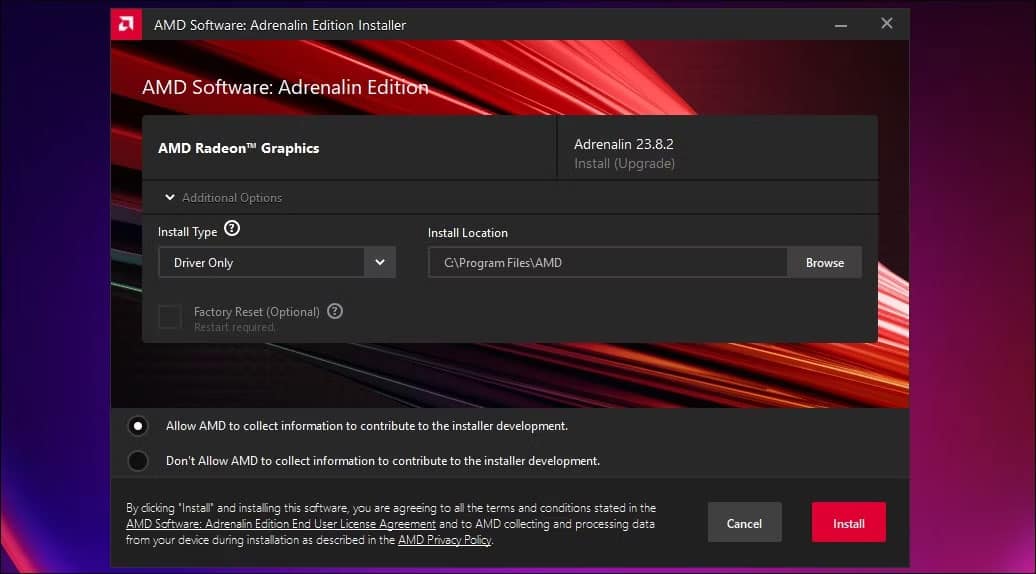 sua-loi-amd-driver-timeout-tdr-5 Trình cài đặt Adrenaline Software