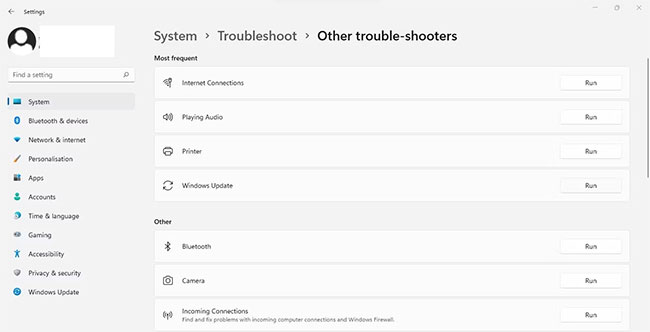 sua-loi-cua-so-task-host-ngan-windows-shutdown-4 Nhấp vào nút Run bên cạnh trình khắc phục sự cố Windows Update