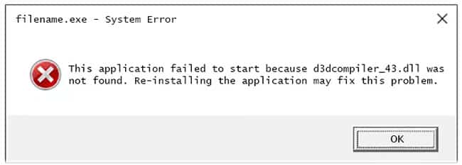sua-loi-d3dcompiler-43-dll-missing-1 Thông báo lỗi d3dcompiler_43.dll có thể xảy ra cho bất kỳ chương trình nào sử dụng Microsoft DirectX