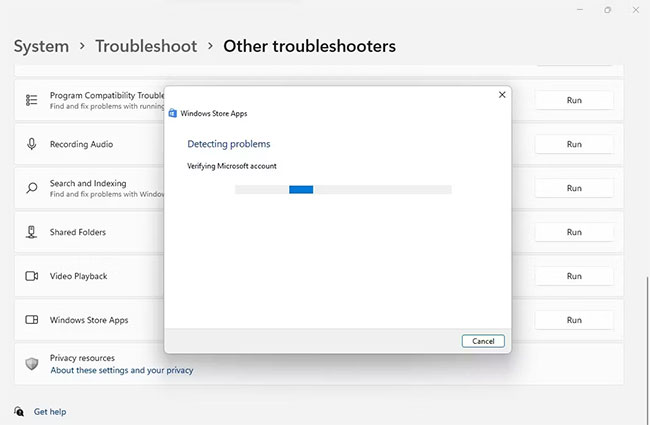 sua-loi-invalid-value-for-registry-1 Chạy Windows Store Apps Troubleshooter trong Windows 11 Settings