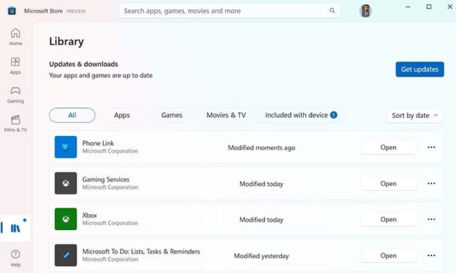 sua-loi-invalid-value-for-registry-2 Nút Get Updates của Microsoft Store