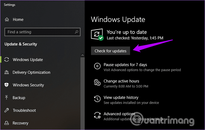 Cập nhật Windows