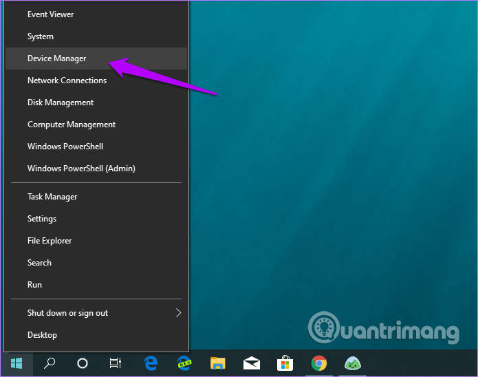 Mở Device Manager