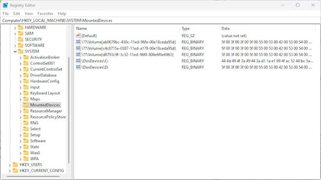 sua-loi-ky-tu-o-khong-kha-dung-tren-windows-1 Các thiết bị được mount trong Windows Registry Editor