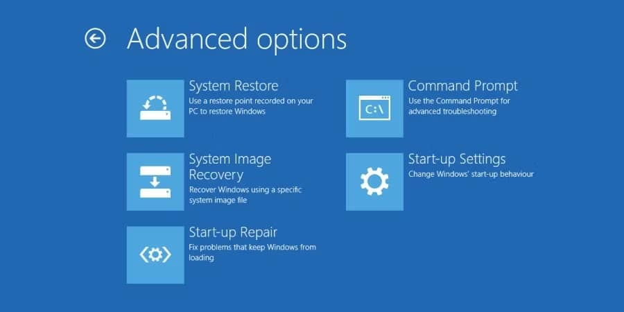 sua-loi-man-hinh-den-khi-khoi-dong-windows-3 Advanced Options của Windows 10