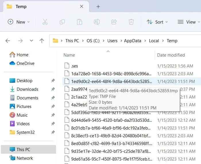 sua-loi-nsis-make-sure-your-temp-folder-is-valid-11 Chế độ xem thư mục tạm thời trên PC Windows