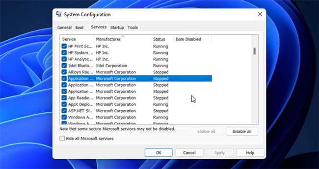 sua-loi-problem-occurred-while-creating-the-recovery-drive-5 Tạm thời vô hiệu hóa các service của Microsoft