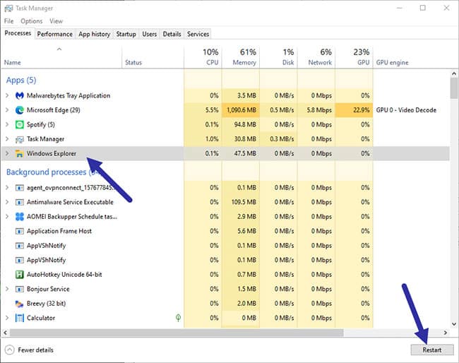 sua-loi-taskbar-khong-an-trong-phien-windows-remote-desktop-1 Khởi động lại Windows Explorer