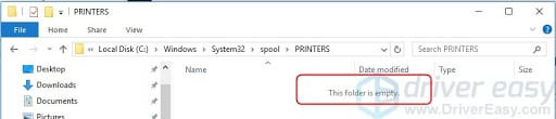 sua-loi-the-print-spooler-service-is-not-running-3 Xóa tất cả các file trong thư mục PRINTERS