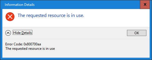sua-loi-the-requested-resource-is-in-use-1 Sửa lỗi The Requested resource is in use
