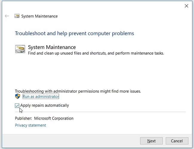 sua-loi-there-are-no-startup-items-to-display-in-the-task-manager-3 Chạy System Maintenance troubleshooter trên Windows