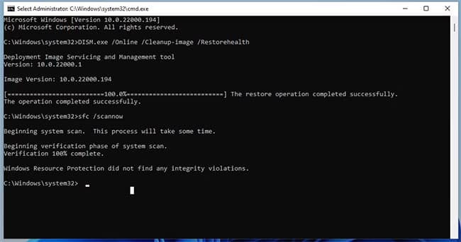 sua-loi-there-is-a-system-repair-pending-trong-windows-2 Chạy kiểm tra file hệ thống DISM trong Windows 11