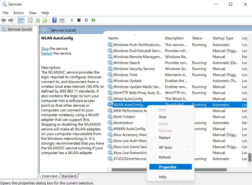 sua-loi-windows-could-not-start-the-wlan-autoconfig-7 Truy cập service WLAN AutoConfig
