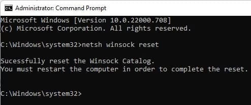 sua-loi-windows-has-detected-an-ip-address-conflict-8 Thực hiện reset Winsock