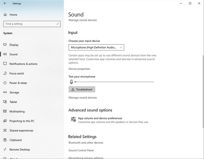 sua-loi-windows-khong-phat-hien-micro-1 Thay đổi cài đặt âm thanh trong ứng dụng Windows Settings