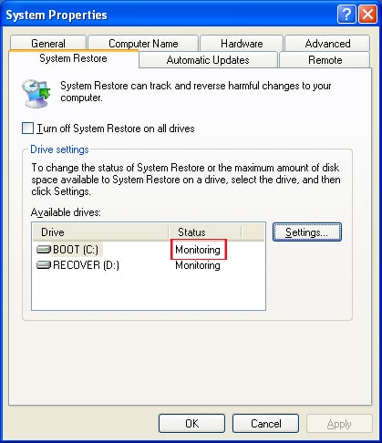 System Restore