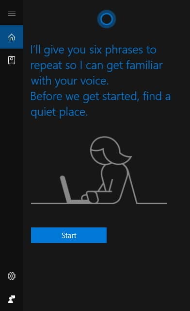 thiết lập Cortana nhận diện giọng nói của bạn