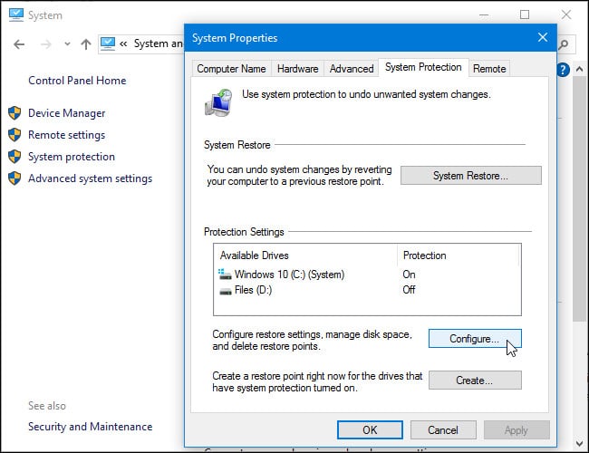 Tùy chỉnh thư mục System Volume Information
