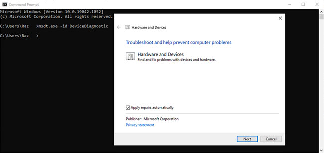 tinh-nang-truyen-file-qua-bluetooth-khong-hoat-dong-3 Hardware and Devices troubleshooter trong Windows 10