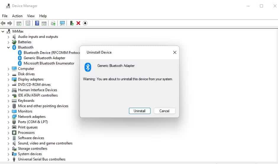 try-connecting-your-device-trong-windows-10 Nút Uninstall