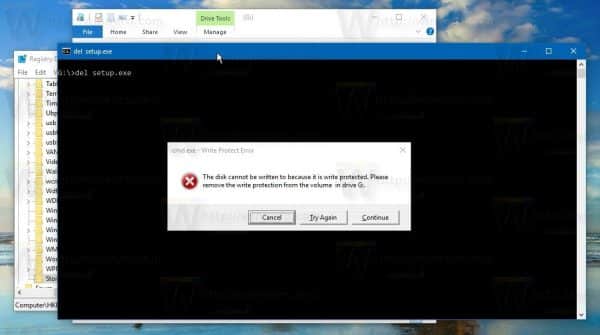Để khôi phục về chế độ ban đầu, bạn chỉ cần xóa value WriteProtect đi là xong.