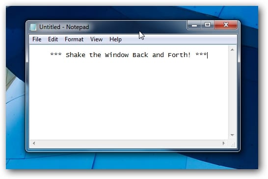 Aero Shake trên Windows 7