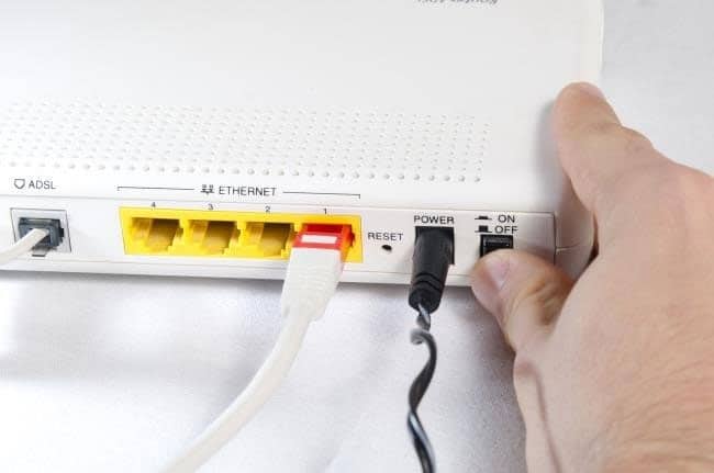 Khởi động lại thiết bị wifi