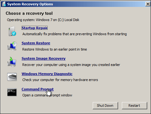 Giao diện trên Windows 7