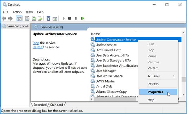 windows-bi-danh-thuc-ngau-nhien-de-kiem-tra-cap-nhat-3 Xác định vị trí của Update Orchestrator Service