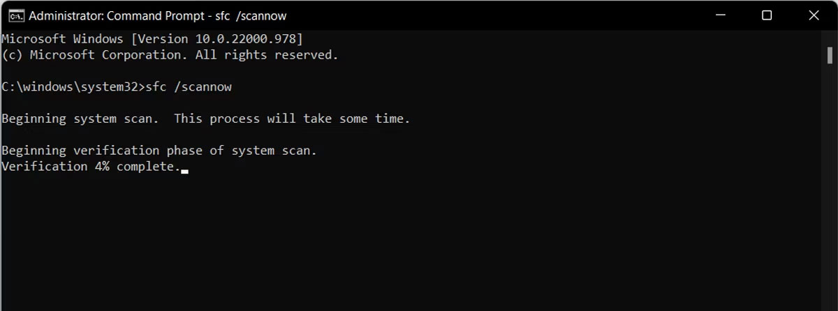 windows-terminal-khong-mo-3 Chạy quét SFC trong Windows 11