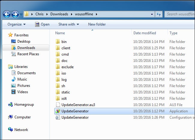 Tải WSUS Offline Update
