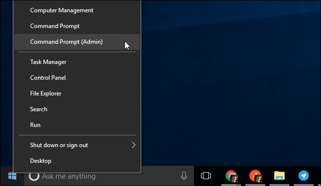 Trên Windows 8 hoặc Windows 10
