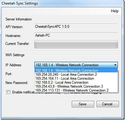 click chọn menu IP Address, sau đó chọn Wireless Network Connection